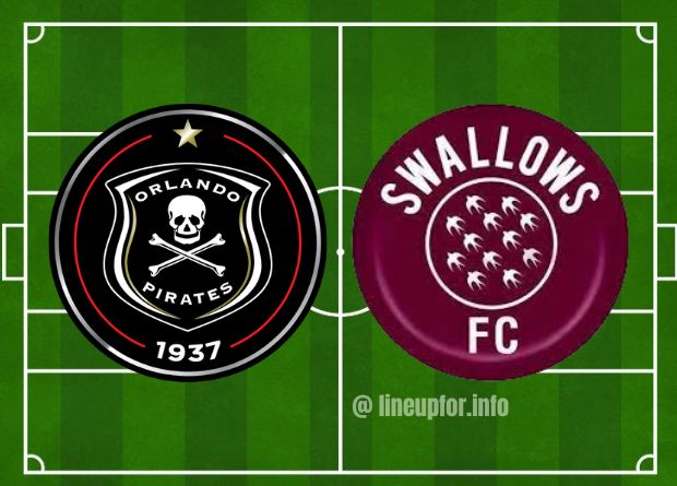 Starting lineup for Orlando Pirates vs Moroka Swallows Live Score Results Today